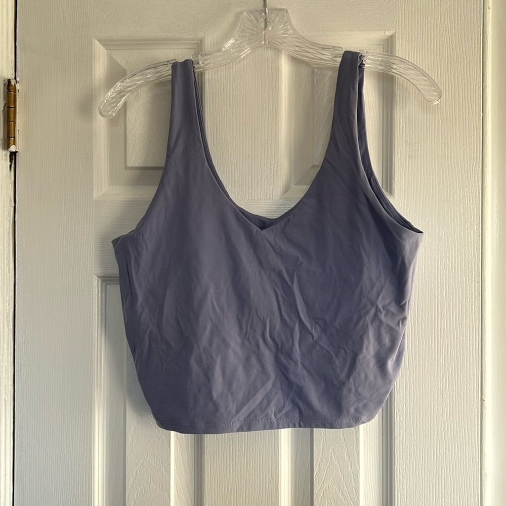 Colorulkoala cropped tank top  with built in bra.